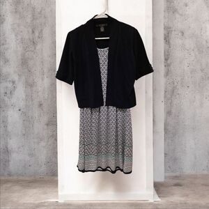 89th & Madison Dark Navy Jacket with Max Studio Dress